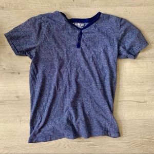 Carbon Purple Henley Shirt
